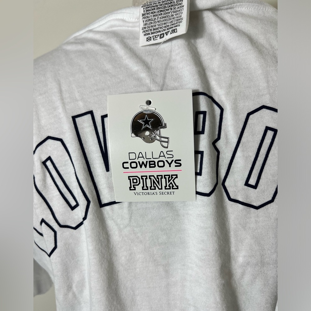 PINK Victoria's Secret Dallas Cowboys V-Neck Tee - Picture 5 of 7